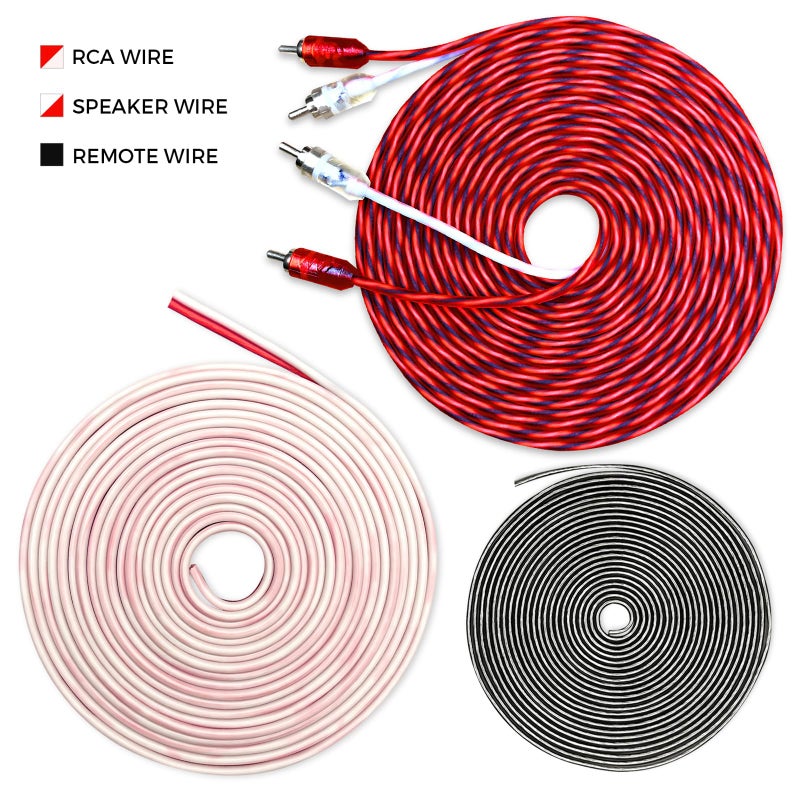 CT Sounds مجموعة تركيب أسلاك مكبر الصوت CT Sounds 1/0 Gauge CCA كاملة، AMPKIT-0GA-PRO - Image 3